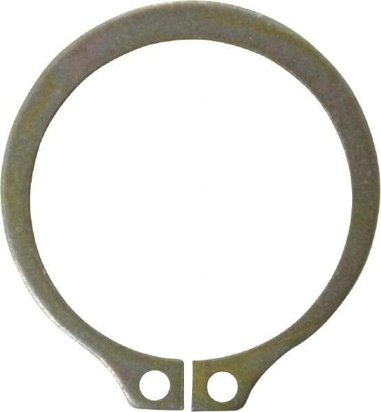 Rotor Clip - 1.529" Groove Diam, 1-5/8" Shaft Diam, Zinc Yellow Dichromate Steel, Snap External Retaining Rings - 0.068" Groove Width, 0.048" Groove Depth, 0.062" Ring Thickness, Grade 1060-1090 - USA Tool & Supply