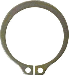 Rotor Clip - 1.529" Groove Diam, 1-5/8" Shaft Diam, Zinc Yellow Dichromate Steel, Snap External Retaining Rings - 0.068" Groove Width, 0.048" Groove Depth, 0.062" Ring Thickness, Grade 1060-1090 - USA Tool & Supply
