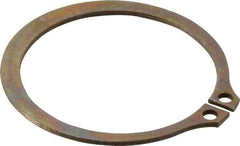 Rotor Clip - 1.886" Groove Diam, 2" Shaft Diam, Zinc Yellow Dichromate Steel, Snap External Retaining Rings - 0.068" Groove Width, 0.057" Groove Depth, 0.062" Ring Thickness, Grade 1060-1090 - USA Tool & Supply