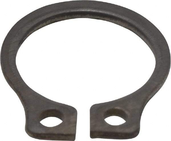 Rotor Clip - 0.29" Groove Diam, 5/16" Shaft Diam, Zinc-Plated Stainless Steel, Snap External Retaining Rings - 0.029" Groove Width, 0.011" Groove Depth, 0.025" Ring Thickness, Grade 15-7 Grade 632 - USA Tool & Supply