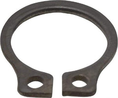 Rotor Clip - 0.29" Groove Diam, 5/16" Shaft Diam, Zinc-Plated Stainless Steel, Snap External Retaining Rings - 0.029" Groove Width, 0.011" Groove Depth, 0.025" Ring Thickness, Grade 15-7 Grade 632 - USA Tool & Supply