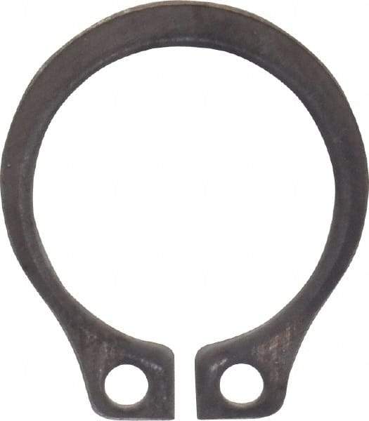 Rotor Clip - 0.352" Groove Diam, 3/8" Shaft Diam, Zinc-Plated Stainless Steel, Snap External Retaining Rings - 0.029" Groove Width, 0.012" Groove Depth, 0.025" Ring Thickness, Grade 15-7 Grade 632 - USA Tool & Supply