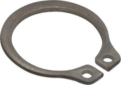 Rotor Clip - 0.468" Groove Diam, 1/2" Shaft Diam, Zinc-Plated Stainless Steel, Snap External Retaining Rings - 0.039" Groove Width, 0.016" Groove Depth, 0.035" Ring Thickness, Grade 15-7 Grade 632 - USA Tool & Supply