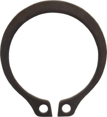 Rotor Clip - 0.588" Groove Diam, 5/8" Shaft Diam, Zinc-Plated Stainless Steel, Snap External Retaining Rings - 0.039" Groove Width, 0.018" Groove Depth, 0.035" Ring Thickness, Grade 15-7 Grade 632 - USA Tool & Supply