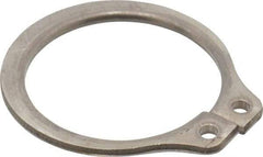 Rotor Clip - 0.646" Groove Diam, 11/16" Shaft Diam, Zinc-Plated Stainless Steel, Snap External Retaining Rings - 0.046" Groove Width, 0.021" Groove Depth, 0.042" Ring Thickness, Grade 15-7 Grade 632 - USA Tool & Supply
