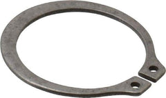 Rotor Clip - 0.821" Groove Diam, 7/8" Shaft Diam, Zinc-Plated Stainless Steel, Snap External Retaining Rings - 0.046" Groove Width, 0.027" Groove Depth, 0.042" Ring Thickness, Grade 15-7 Grade 632 - USA Tool & Supply
