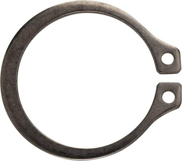 Rotor Clip - 1" Groove Diam, 1-1/16" Shaft Diam, Zinc-Plated Stainless Steel, Snap External Retaining Rings - 0.056" Groove Width, 0.032" Groove Depth, 0.05" Ring Thickness, Grade 15-7 Grade 632 - USA Tool & Supply