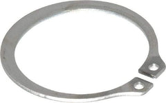 Rotor Clip - 1.176" Groove Diam, 1-1/4" Shaft Diam, Zinc-Plated Stainless Steel, Snap External Retaining Rings - 0.056" Groove Width, 0.037" Groove Depth, 0.05" Ring Thickness, Grade 15-7 Grade 632 - USA Tool & Supply