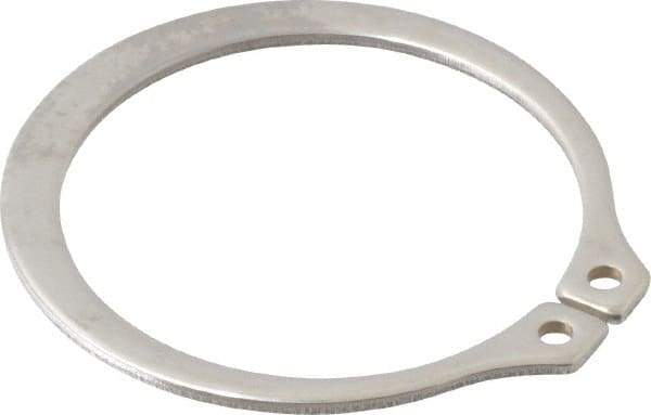 Rotor Clip - 1.232" Groove Diam, 1-5/16" Shaft Diam, Zinc-Plated Stainless Steel, Snap External Retaining Rings - 0.056" Groove Width, 0.04" Groove Depth, 0.05" Ring Thickness, Grade 15-7 Grade 632 - USA Tool & Supply