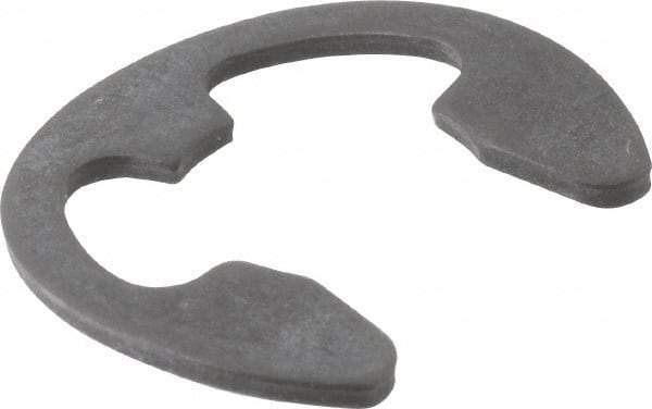 Rotor Clip - 0.396" Groove Diam, 1/2" Shaft Diam, Phosphate Steel, Bowed E Style External Retaining Rings - 0.073" Groove Width, 0.052" Groove Depth, 0.042" Ring Thickness, Grade 1060-1090 - USA Tool & Supply