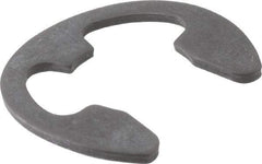 Rotor Clip - 0.396" Groove Diam, 1/2" Shaft Diam, Phosphate Steel, Bowed E Style External Retaining Rings - 0.073" Groove Width, 0.052" Groove Depth, 0.042" Ring Thickness, Grade 1060-1090 - USA Tool & Supply