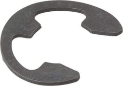 Rotor Clip - 0.485" Groove Diam, 5/8" Shaft Diam, Phosphate Steel, Bowed E Style External Retaining Rings - 0.077" Groove Width, 0.07" Groove Depth, 0.042" Ring Thickness, Grade 1060-1090 - USA Tool & Supply