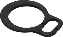 Rotor Clip - 3.8mm Groove Diam, 4mm Shaft Diam, Phosphate & Oil Steel, Snap External Retaining Rings - 0.5mm Groove Width, 0.1mm Groove Depth, 0.4mm Ring Thickness, Grade 1060-1090 - USA Tool & Supply