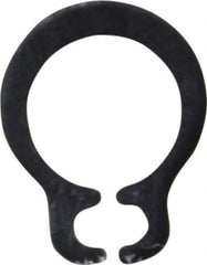 Rotor Clip - 4.8mm Groove Diam, 5mm Shaft Diam, Phosphate & Oil Steel, Snap External Retaining Rings - 0.7mm Groove Width, 0.1mm Groove Depth, 0.6mm Ring Thickness, Grade 1060-1090 - USA Tool & Supply
