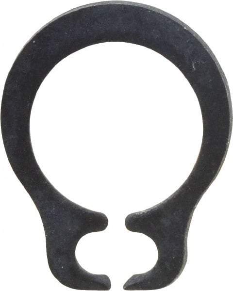 Rotor Clip - 5.7mm Groove Diam, 6mm Shaft Diam, Phosphate & Oil Steel, Snap External Retaining Rings - 0.8mm Groove Width, 0.15mm Groove Depth, 0.7mm Ring Thickness, Grade 1060-1090 - USA Tool & Supply