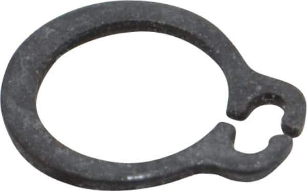 Rotor Clip - 7.6mm Groove Diam, 8mm Shaft Diam, Phosphate & Oil Steel, Snap External Retaining Rings - 0.9mm Groove Width, 0.2mm Groove Depth, 0.8mm Ring Thickness, Grade 1060-1090 - USA Tool & Supply