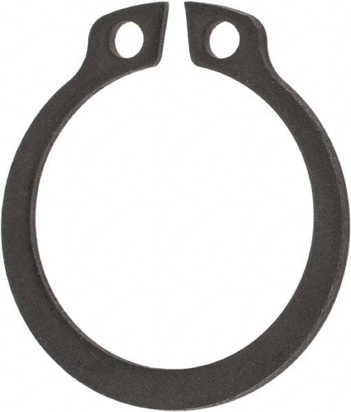 Rotor Clip - 19mm Groove Diam, 20mm Shaft Diam, Phosphate & Oil Steel, Snap External Retaining Rings - 1.3mm Groove Width, 0.5mm Groove Depth, 1.2mm Ring Thickness, Grade 1060-1090 - USA Tool & Supply