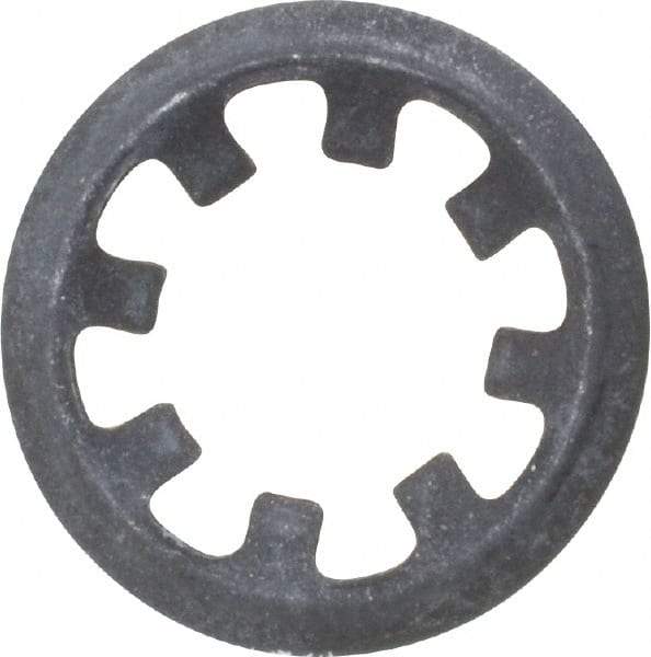 Rotor Clip - 5/16" Shaft Diam, Phosphate Steel, Self Locking External Retaining Rings - 0.015" Ring Thickness, Grade 1060-1090 - USA Tool & Supply