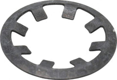 Rotor Clip - 3/8" Shaft Diam, Phosphate Steel, Self Locking External Retaining Rings - 0.015" Ring Thickness, Grade 1060-1090 - USA Tool & Supply