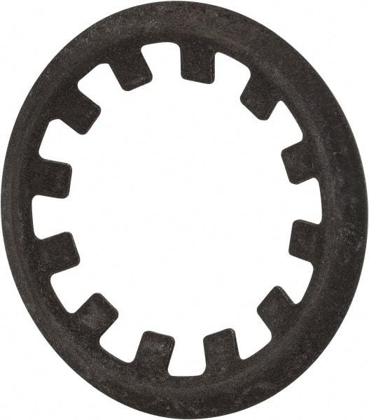 Rotor Clip - 9/16" Shaft Diam, Phosphate Steel, Self Locking External Retaining Rings - 0.015" Ring Thickness, Grade 1060-1090 - USA Tool & Supply