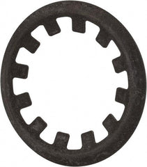 Rotor Clip - 9/16" Shaft Diam, Phosphate Steel, Self Locking External Retaining Rings - 0.015" Ring Thickness, Grade 1060-1090 - USA Tool & Supply