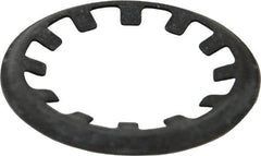Rotor Clip - 5/8" Shaft Diam, Phosphate Steel, Self Locking External Retaining Rings - 0.015" Ring Thickness, Grade 1060-1090 - USA Tool & Supply