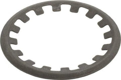 Rotor Clip - 7/8" Shaft Diam, Phosphate Steel, Self Locking External Retaining Rings - 0.015" Ring Thickness, Grade 1060-1090 - USA Tool & Supply