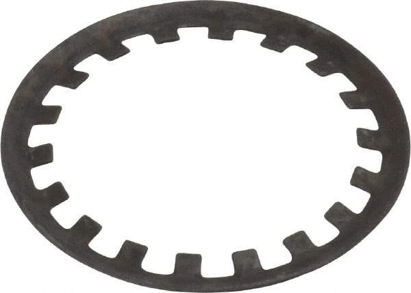 Rotor Clip - 1" Shaft Diam, Phosphate Steel, Self Locking External Retaining Rings - 0.015" Ring Thickness, Grade 1060-1090 - USA Tool & Supply