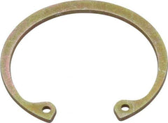Rotor Clip - 0.062" Thick, Zinc Yellow Dichromate Finish, Steel Snap Internal Retaining Ring - 0.068" Groove Width, 0.05" Groove Depth, 1.725" Groove Diam, Grade 1060-1090 - USA Tool & Supply