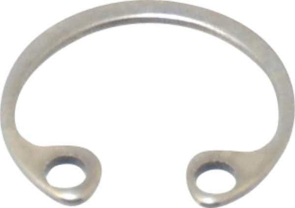 Rotor Clip - 0.015" Thick, Stainless Steel Snap Internal Retaining Ring - 0.02" Groove Width, 0.009" Groove Depth, 0.268" Groove Diam, Grade 15-7 Grade 632 - USA Tool & Supply