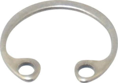Rotor Clip - 0.015" Thick, Stainless Steel Snap Internal Retaining Ring - 0.02" Groove Width, 0.009" Groove Depth, 0.268" Groove Diam, Grade 15-7 Grade 632 - USA Tool & Supply