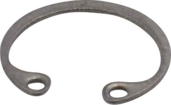 Rotor Clip - 0.015" Thick, Stainless Steel Snap Internal Retaining Ring - 0.02" Groove Width, 0.009" Groove Depth, 0.33" Groove Diam, Grade 15-7 Grade 632 - USA Tool & Supply