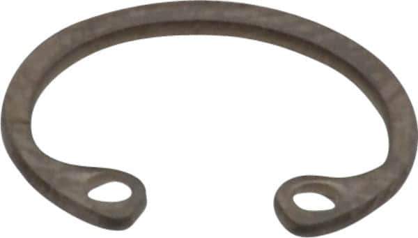 Rotor Clip - 0.025" Thick, Stainless Steel Snap Internal Retaining Ring - 0.029" Groove Width, 0.011" Groove Depth, 0.397" Groove Diam, Grade 15-7 Grade 632 - USA Tool & Supply