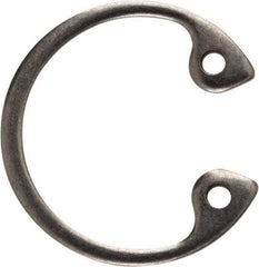 Rotor Clip - 0.035" Thick, Stainless Steel Snap Internal Retaining Ring - 0.039" Groove Width, 0.017" Groove Depth, 0.596" Groove Diam, Grade 15-7 Grade 632 - USA Tool & Supply