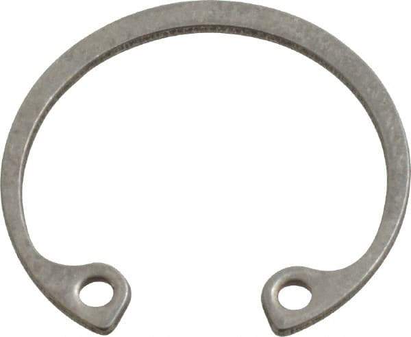 Rotor Clip - 0.035" Thick, Stainless Steel Snap Internal Retaining Ring - 0.039" Groove Width, 0.023" Groove Depth, 0.796" Groove Diam, Grade 15-7 Grade 632 - USA Tool & Supply