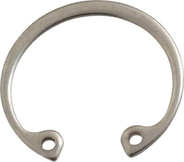 Rotor Clip - 0.042" Thick, Stainless Steel Snap Internal Retaining Ring - 0.046" Groove Width, 0.028" Groove Depth, 0.931" Groove Diam, Grade 15-7 Grade 632 - USA Tool & Supply