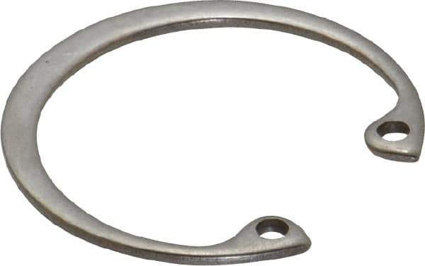 Rotor Clip - 0.05" Thick, Stainless Steel Snap Internal Retaining Ring - 0.056" Groove Width, 0.036" Groove Depth, 1.197" Groove Diam, Grade 15-7 Grade 632 - USA Tool & Supply