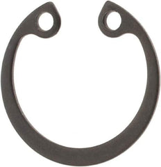 Rotor Clip - 21mm Nominal, 1mm Thick, Phosphate Finish, Steel Snap Internal Retaining Ring - 1.1mm Groove Width, 0.5mm Groove Depth, 21mm Groove Diam, Grade 1060-1090 - USA Tool & Supply