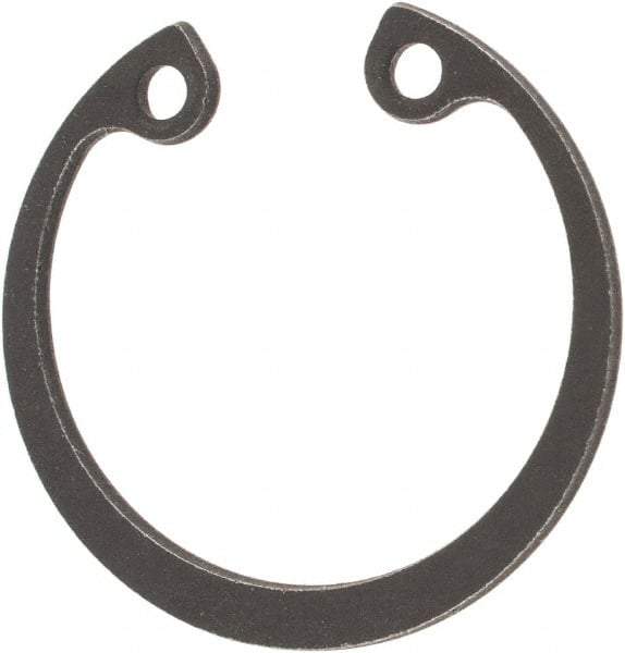 Rotor Clip - 25.2mm Nominal, 1.2mm Thick, Phosphate Finish, Steel Snap Internal Retaining Ring - 1.3mm Groove Width, 0.6mm Groove Depth, 25.2mm Groove Diam, Grade 1060-1090 - USA Tool & Supply