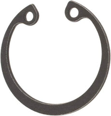 Rotor Clip - 25.2mm Nominal, 1.2mm Thick, Phosphate Finish, Steel Snap Internal Retaining Ring - 1.3mm Groove Width, 0.6mm Groove Depth, 25.2mm Groove Diam, Grade 1060-1090 - USA Tool & Supply