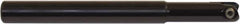 Millstar - 1-1/4" Cut Diam, 5" Max Depth of Cut, 1" Shank Diam, 6" OAL, Indexable Ball Nose End Mill - Straight Shank, CYF Toolholder, BDS, TO, HF Insert - USA Tool & Supply