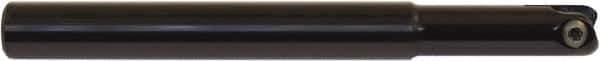 Millstar - 1/2" Cut Diam, 5" Max Depth of Cut, 12mm Shank Diam, 6" OAL, Indexable Ball Nose End Mill - Straight Shank, CYF Toolholder, BDS, TO, HF Insert - USA Tool & Supply