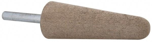 Cratex - 1" Head Diam x 2-3/4" Thickness, A3, Tree End, Aluminum Oxide Mounted Point - Fine Grade, 120 Grit, 10,730 RPM - USA Tool & Supply
