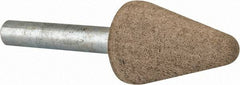 Cratex - 3/4" Head Diam x 1-1/8" Thickness, A5, Tree End, Aluminum Oxide Mounted Point - Fine Grade, 120 Grit, 27,000 RPM - USA Tool & Supply