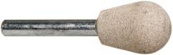 Cratex - 3/4" Head Diam x 1" Thickness, A23, Inverted Cone Radius End, Aluminum Oxide Mounted Point - Fine Grade, 120 Grit, 24,370 RPM - USA Tool & Supply