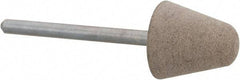 Cratex - 5/8" Head Diam x 5/8" Thickness, B41, Tree End, Aluminum Oxide Mounted Point - Fine Grade, 120 Grit, 17,620 RPM - USA Tool & Supply