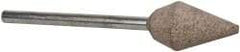 Cratex - 7/16" Head Diam x 3/4" Thickness, B51, Flame End, Aluminum Oxide Mounted Point - Medium Grade, 80 Grit, 21,000 RPM - USA Tool & Supply