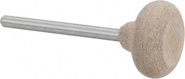 Cratex - 3/4" Head Diam x 5/16" Thickness, B61, Wheel Radius Edge End, Aluminum Oxide Mounted Point - Fine Grade, 120 Grit, 17,400 RPM - USA Tool & Supply