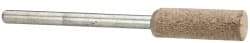 Cratex - 1/4" Head Diam x 3/4" Thickness, W164, Cylinder End, Aluminum Oxide Mounted Point - Medium Grade, 80 Grit, 21,750 RPM - USA Tool & Supply