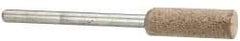 Cratex - 1/4" Head Diam x 3/4" Thickness, W164, Cylinder End, Aluminum Oxide Mounted Point - Medium Grade, 80 Grit, 21,750 RPM - USA Tool & Supply